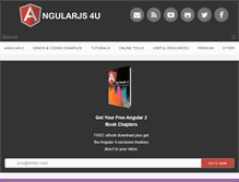 Tablet Screenshot of angularjs4u.com